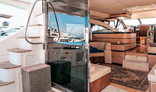 Alquiler de barcos en puerto Banús. Azimut 58 Fly.